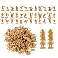 200PCS Medieval Soldier Toys DIY Assembly Educational Plastic Figures Age 3