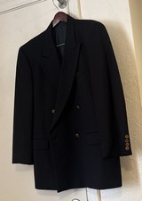 Valentino Uomo DB Navy Blue Blazer 42 R Reg Italy Made