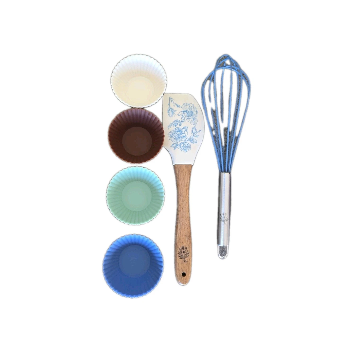 Pioneer Woman ~ 10-Pc. Utensil Set ~ Whisk ~ Spatula ~ 8-Cupcake Liners ~ AGATHA