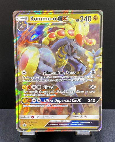 Kommo-o GX Black Star Promo Sun & Moon Pokemon TCG SM71 LP #