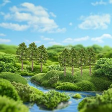 Modelli Realistici Alberi per Scenari Architettura 50pz Scala Diorama 7cm