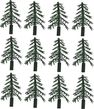Decopac - Evergreen Trees for Cake and Cupcake Decorating - 12 Pack