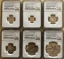 British Virgin Islands 1977 Royal Silver Jubilee Proof Set NGC PF69 UC