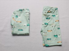 Carter's Boys' Child of Mine Toddler Pajama Set AR8 Green Cars Size 5T NWT