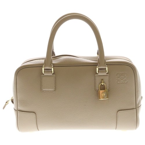 LOEWE Amasona 23 2-way Handbag Beige Leather St Used 53f55fbc5331374fb852e0e010a