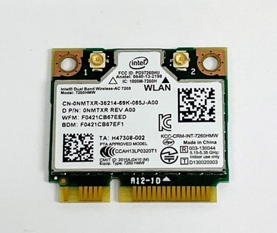 Intel Dual Band Wireless-AC 7260HMW WiFi Bluetooth Mini PCIe Card