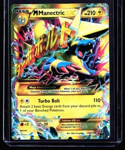 M Manectric EX 120/119 XY Phantom Forces Secret Rare Full Art Holo