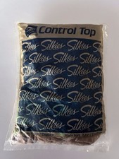 SILKIES Control Top Pantyhose with Support Legs Queen Nude XL Nylon 751 Vintage
