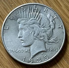 1935 Peace $1 Silver Dollar - Very Nice.