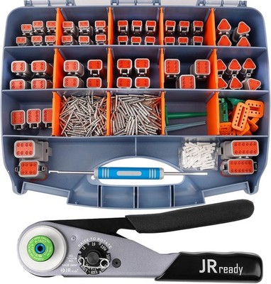 ST6359 Deutsch Connector Kit, 2 3 4 6 8 12 Pin DT Connectors, Size 16 Solid Cont