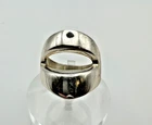 VTG  Sterling Silver .925 Made in Mexico minimal deco ring, size 8