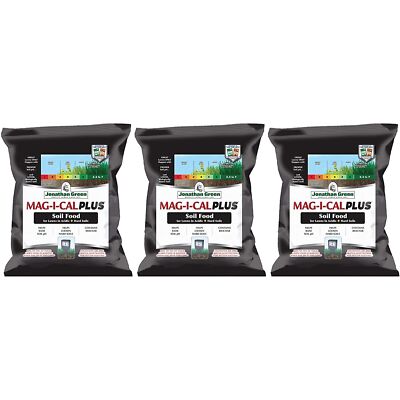 Jonathan Green (#11354) MAG-I-CAL Plus for Lawns in Acidic + Hard Soils, 3 Pack