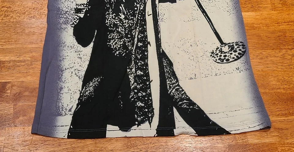 Steven Tyler Aerosmith Andrew Charles Camiseta Camiseta Para Hombre Talla Pequeña Gris Blanco Negro Foto 3 de 4