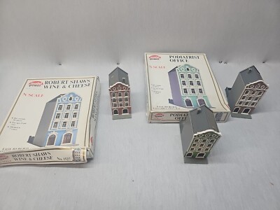 MODEL POWER N SCALE MODEL 4 Building Lot - 1527, 1528, 1529& 1530 --- See Pics