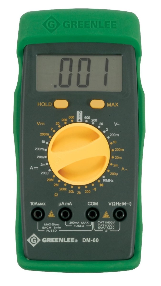Greenlee DM-60 Manual Ranging Multimeter | eBay