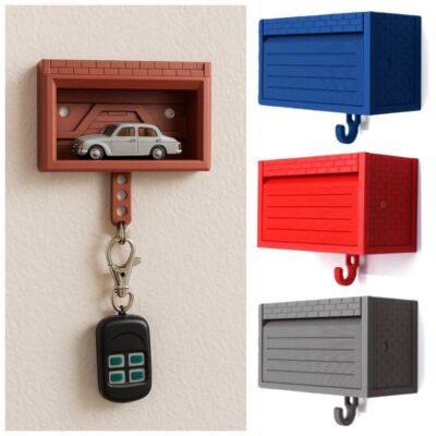 Creative Car Garage Key Holder Fun Key Organizer Wall Decoration UK