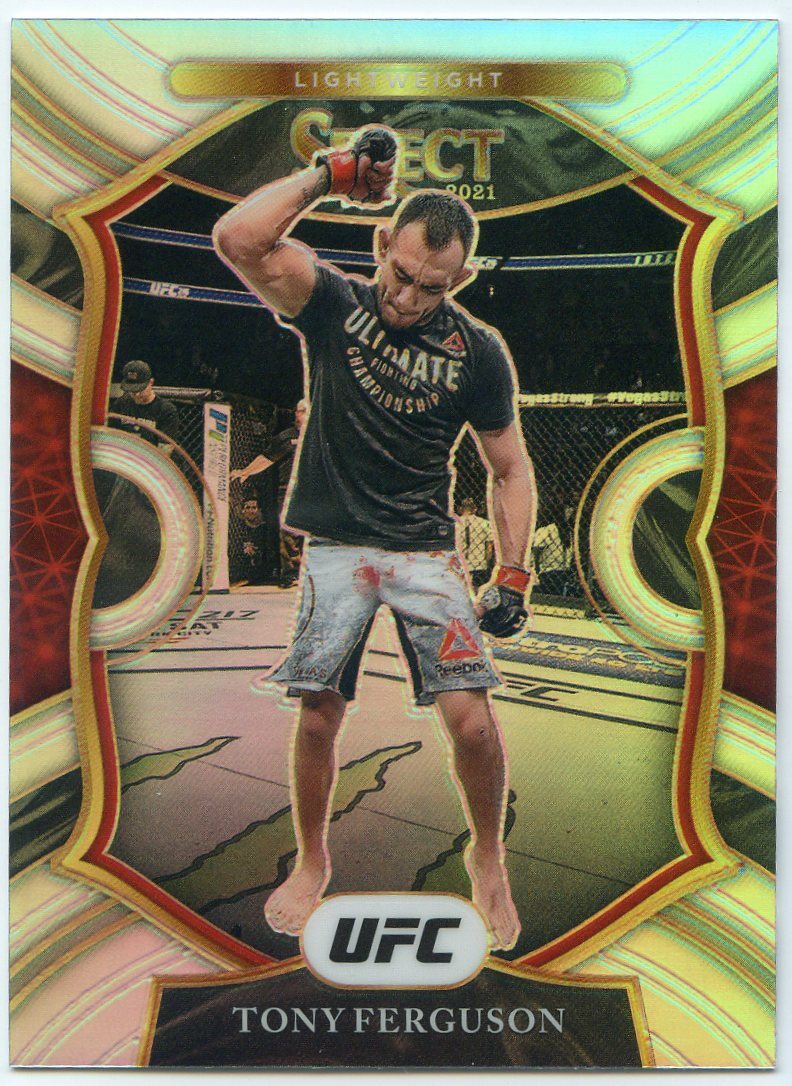 2021 Panini Select UFC TONY FERGUSON Silver Prizm Concourse No 91