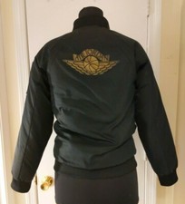 Nike Air Jordan Bomber Coat Jacket Black Jump Man Boys Large