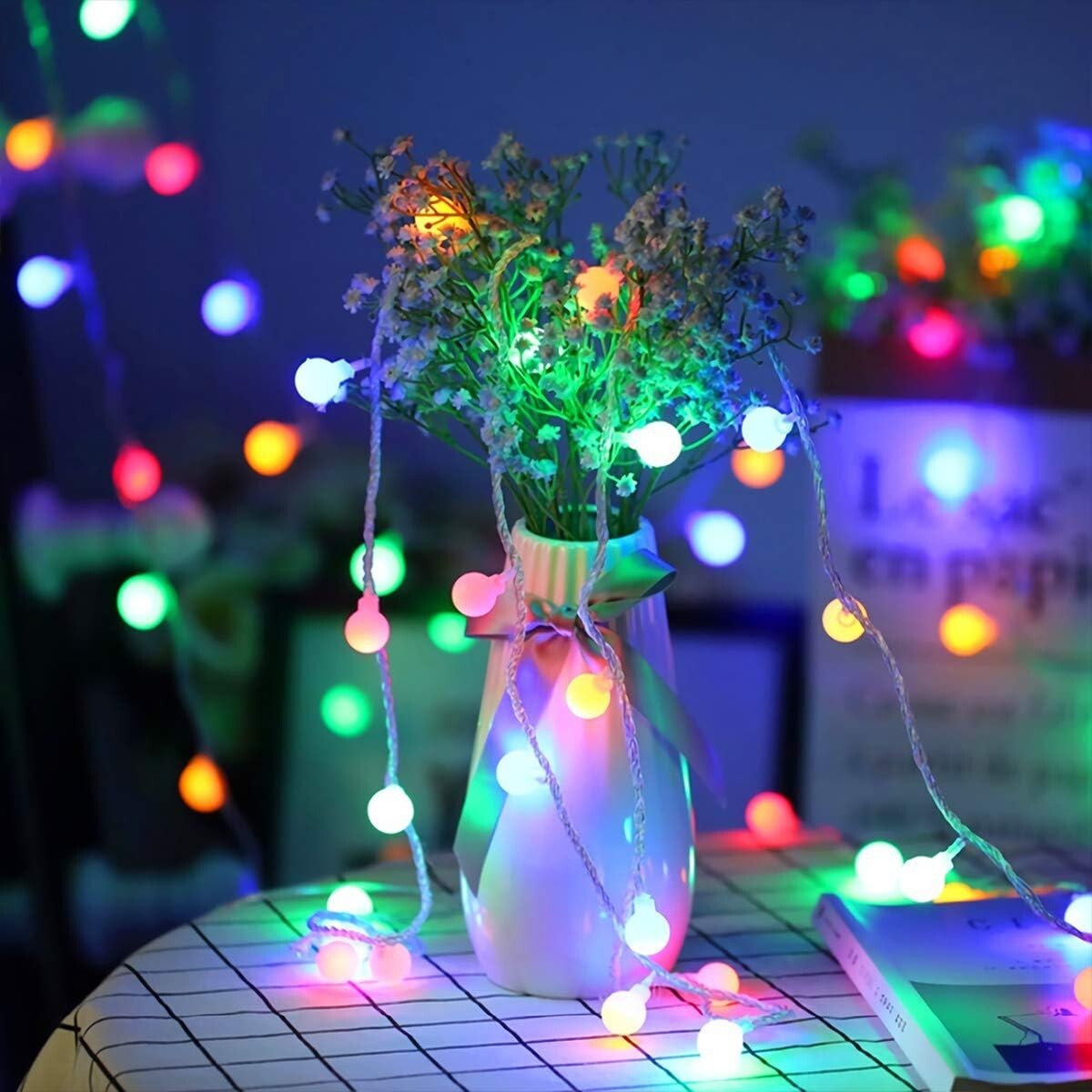 Fairy Lights Battery Operated, 5M 40LEDs Ball Globe String Light