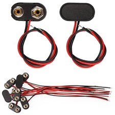 10 conectores de bater a tipo T de 9 V con estuche r gido