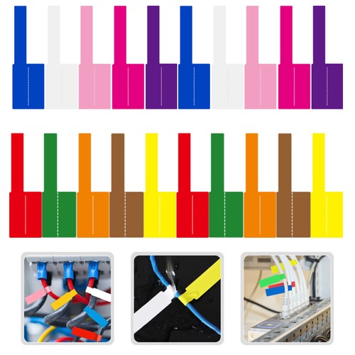20 Sheets Adhesive Cable Labels Computer Cable Labels Self-Adhesive Cord Tags - 第 1/12 張圖片