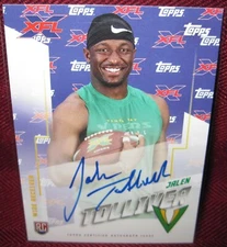 2020 TOPPS XFL AUTOGRAPH #AU-JTO JALEN TOLLIVER RC NM-MT+