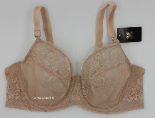 NWT WACOAL 855297 "Lace To Love" Full Figure Underwire, Soft Cup Lace Bra, Beige - 第 1/7 張圖片