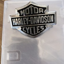 Vintag Harley Davidson Motorcycles Silver Tone Chrome Belt Buckle H-D