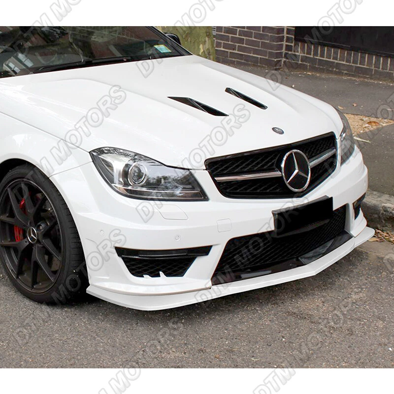 For 12 14 Mercedes Benz C63 AMG W204 Painted White Front Bumper
