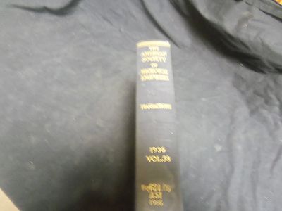 1936 AMERICAN SOCIETY OF MECHANICAL ENGINEERS JOURNAL BOUND VOLUME - R 805
