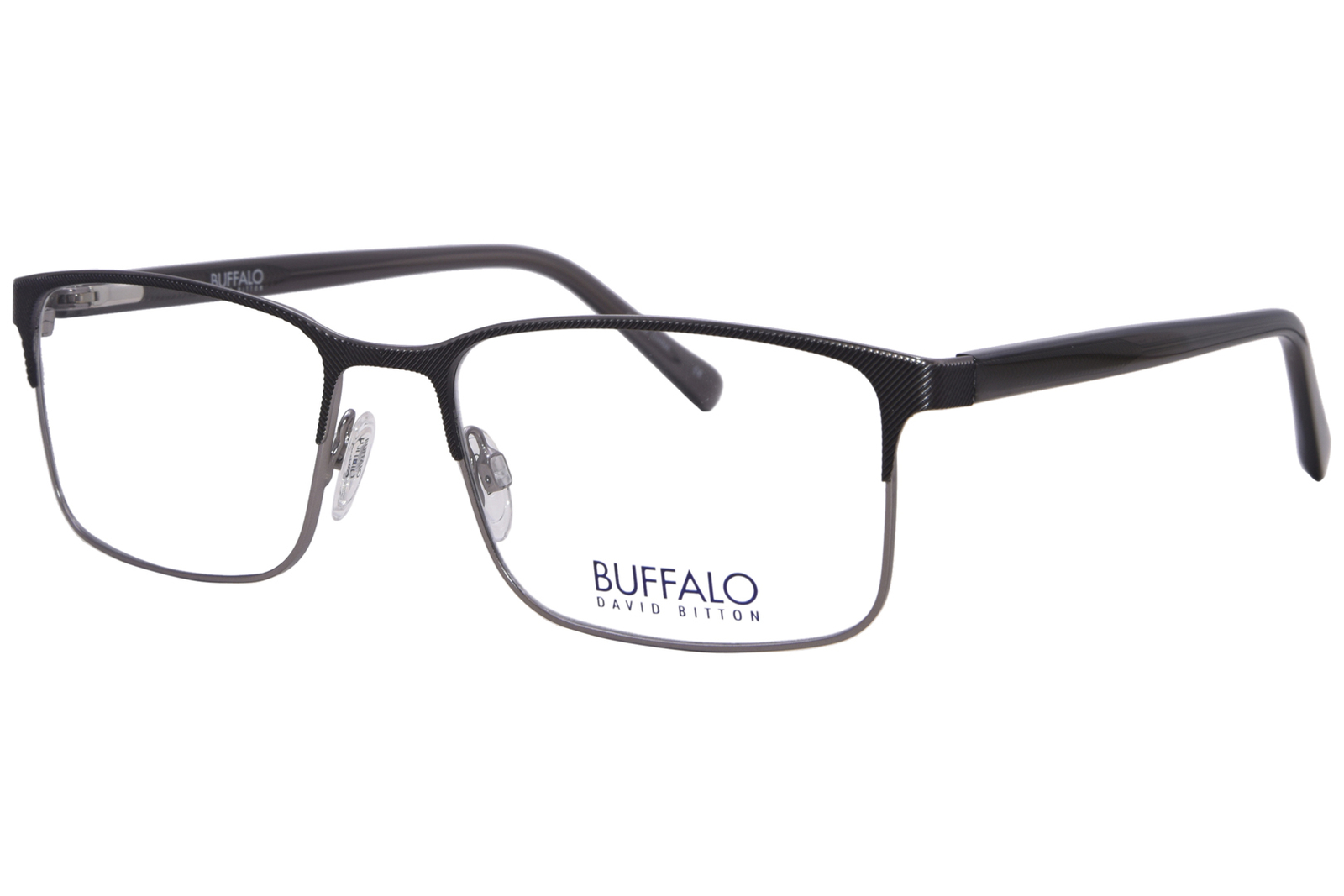 Мужские очки Buffalo By David Bitton BM528 DGN в оправе из темного оружейного металла с полной оправой 57 мм