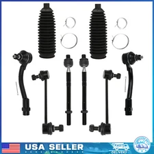 For 2010 - 2012 2013 Kia Soul Steering Front Tie Rod Ends Sway Bars Bellow Boots