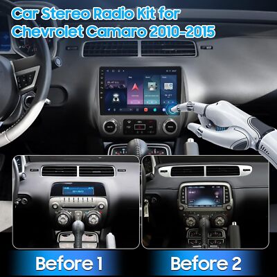 32GB Android 12 Car Radio Navi GPS Stereo For Chevrolet Camaro 2010-2015 +Camera