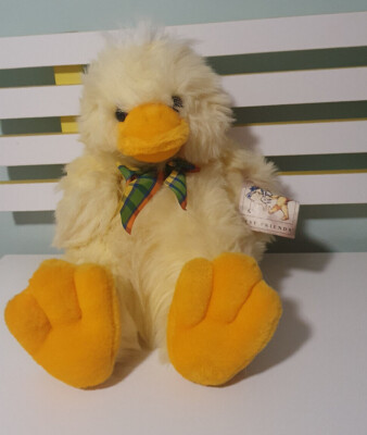DUCK PLUSH TOY MYER BEST FRIENDS STUFFED ANIMAL YELLOW 32CM