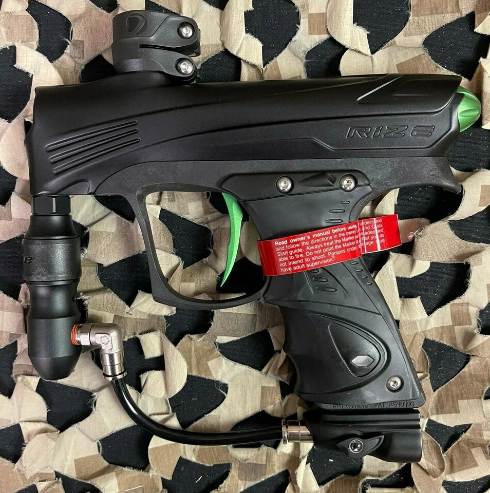 NUEVA pistola de paintball Dye Rize CZR - negra/lima Foto 4 de 4