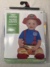 HALLOWEEN, First Fireman Costume, Infant Size 6-12 Months, NWT