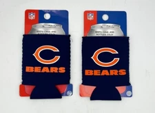 2 PACK CHICAGO BEARS NFL NEOPRENE CAN COOLERS COOZIES FREE SHIPPING **CLOSEOUT**