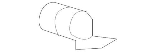 Tope de riel de puerta corrediza (superior) para Honda Odyssey 1999-2010 (N/P 72557-S0X-A00)