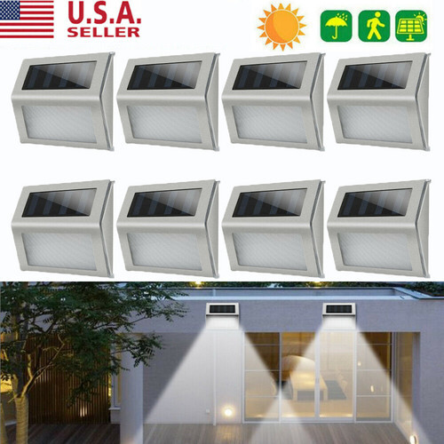Solar LED Deck Lights Outdoor Stair Railing Path Lighting Garden Pool Yard Decor - Picture 2 of 19