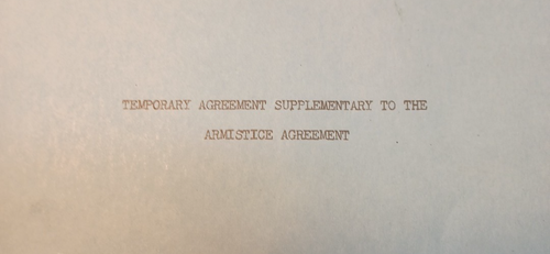 4/27/1953 Korea Temporary Agreement Supplementary To The Armistice JRR12 - Picture 2 of 10