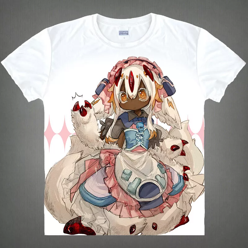 Anime Made in Abyss Faputa Cosplay Basic Short Sleeve T-shirt