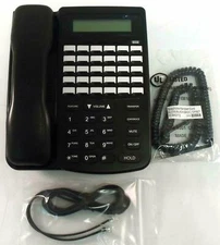 Comdial DX-80 7260-00 Phone Warranty 30-Button LCD Digital Black Tested Vertical