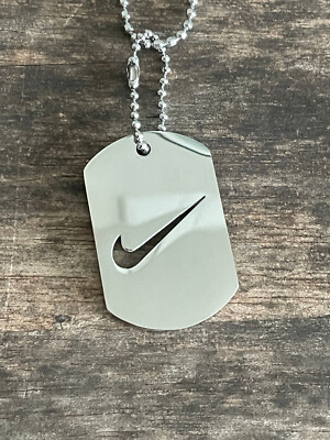 NEW Nike SILVER NECKLACE Stainless Steel 24