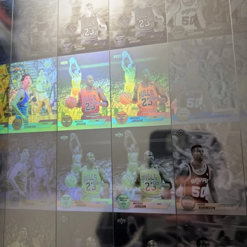 1992-93 Michael Jordan Upper Deck HOLO ERROR CARD SHEET 16”x19”