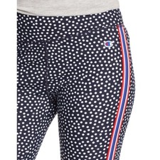 Champion biker length shorts: girls XL 16 Navy Polkadot NWT