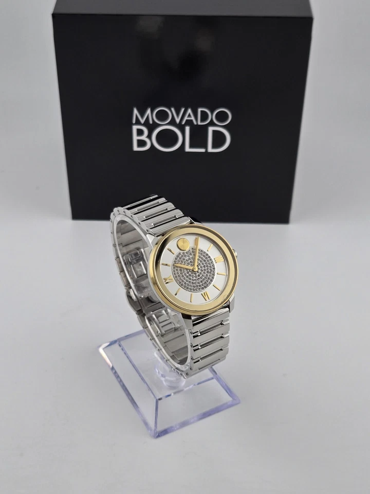 Movado Bold Women's Silver Dial Stainless Steel Watch - 3600660 ($650 MSRP) - Image 3 of 4