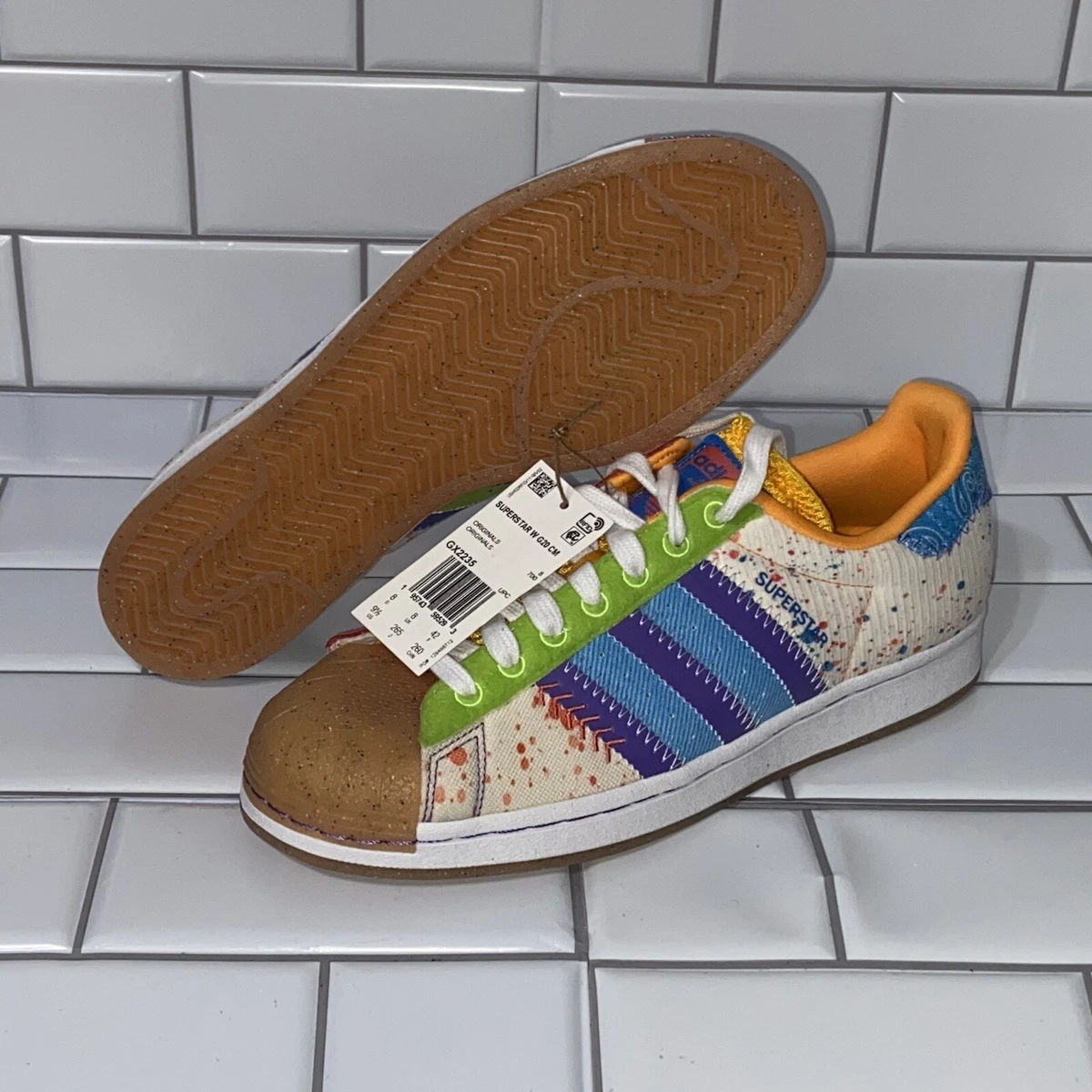 Adidas superstar top 9.5 wide