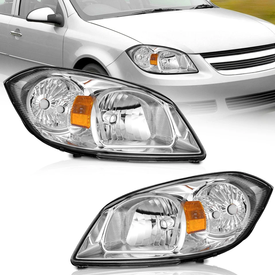 Headlights For 2005-2010 Chevy Cobalt 07-09 Pontiac G5 05-06 Pursuit - Изображение 2 из 4