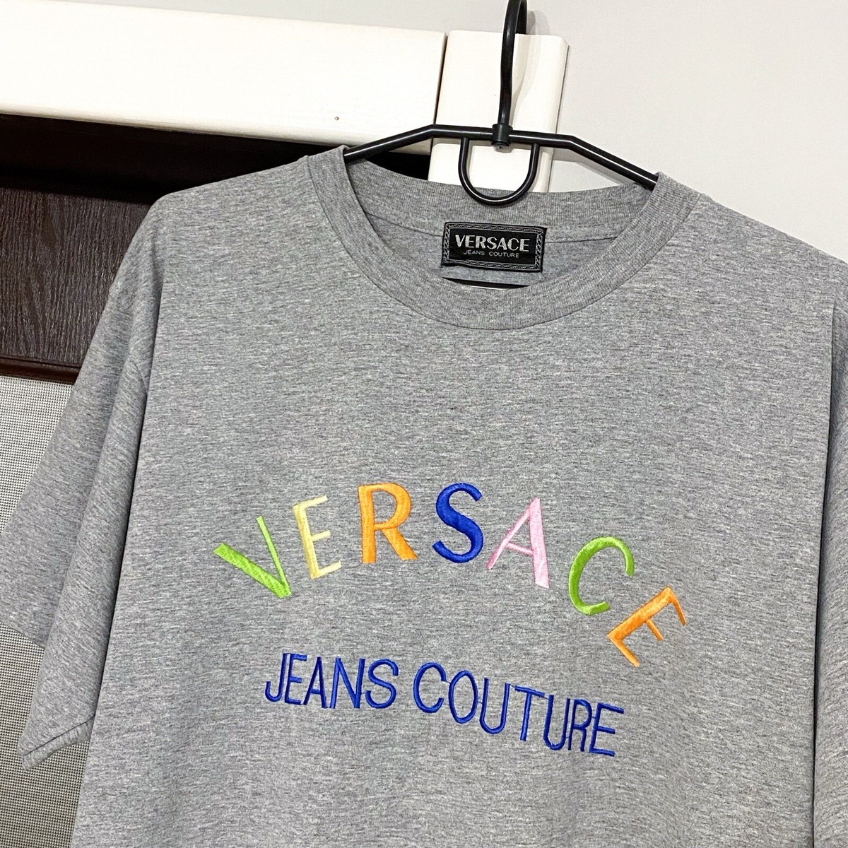 ヴィンテージ デニムプリントシャツ メデューサ柄 ヴェルサーチ 90s レトロ ヴィンテージ デニムプリントシャツ メデューサ柄 ヴェルサーチ