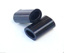 Hi Seas Copper Oval Black Sleeves 1.3mm x 7mm 100 count